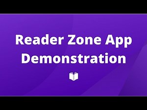 Reader Zone App Demonstration