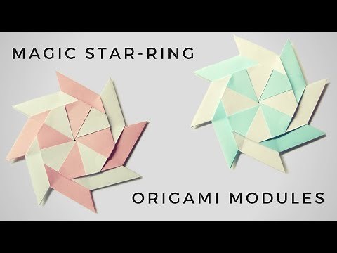 How To Make a Magic star ring origami modules Ninja Star - Creative diy projects