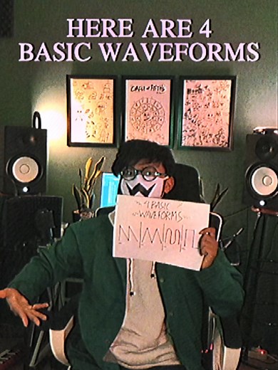 Here is 4 basic waveforms in sound design, which one is your favorite? #fyp #basic #waveform #sounddesign #music