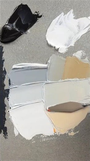 Satisfying Gray Acrylic Color Mixing | Warm & Cool Grays