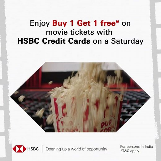 Movie offer with your #HSBCCreditCard