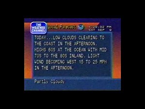 The Weather Channel, local conditions - musical bed - 1990