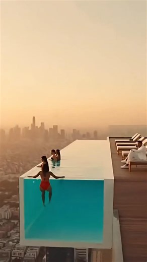 This Infinity Pool Nearly Failed After a Jump 😱 People Panicked