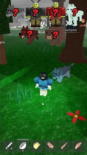 😱My Alpha Wolves vs All Entities in 99 Nights in The Forest - Roblox