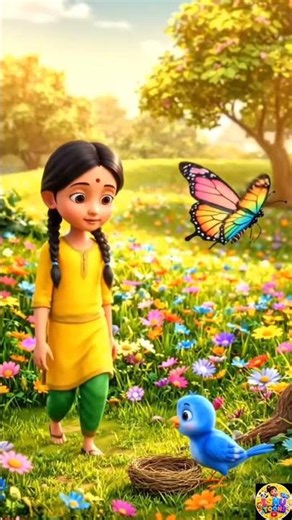 Ishu and the Rainbow Butterfly | A Magical Friendship 🌈🦋 | Kids Cartoon