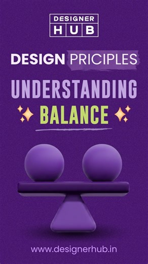 DesignerHub on Instagram: "Ever felt a design looks “off” but you can’t explain why? That’s usually a balance problem. Symmetrical, asymmetrical, or radial — balance decides whether your design feels calm or chaotic (Design Basics, Balance, Design Principles, Graphic Designer, Branding, Graphic Design) #graphicdesign #designers #designprinciple #designing #designerhub"