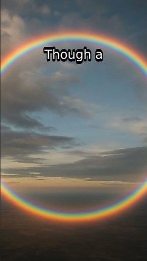 Rainbows Are Full Circles?! 🌈 Discover the Hidden View from Above #Science #Nature #Rainbow