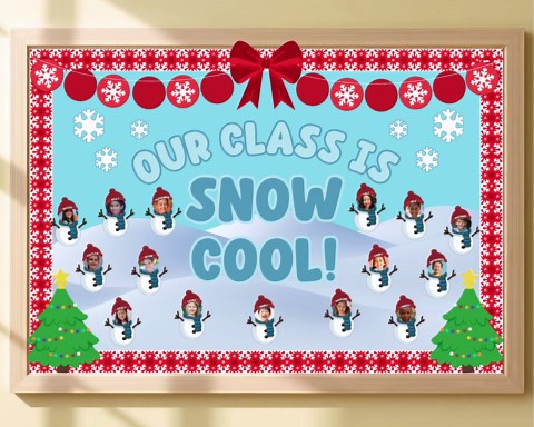Printable Winter Bulletin Board Kit, Christmas Bulletin Board, Snowman Bulletin, Editable Canva Template, Classroom Holiday Decor - Etsy Canada
