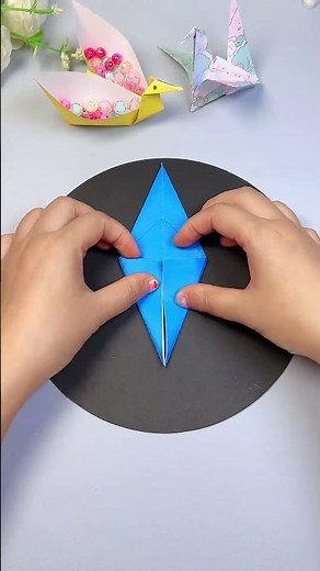 Simple origami, learn to fold a thousand paper cranes in 20 seconds #Origami #diy #handmade
