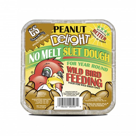 Peanut Delight No Melt Suet Dough | C&S Wild Bird Suet