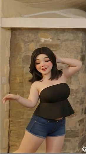 Dancing girl Ai cartoon video❤️❤️❤️#animation #dance #trending #anime #girl #cartoon