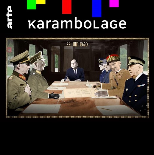 🚃 Rethondes, 1940 : les Français signent l'armistice sous le regard jubilatoire d’Hitler. On vous raconte un épisode de la Seconde Guerre bien sombre pour la 🇫🇷. ➡️ bit.ly/Replay-16-06 | ARTE Karambolage