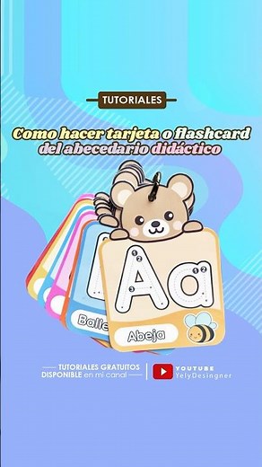 How to make an alphabet flashcard in Canva for free #tutorial #school #flashcards