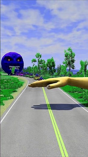 👋 GIANT HAND SLAP vs CAPTAIN PARODY CARS! BRUTAL CRASH! 💥 | BeamNG.drive