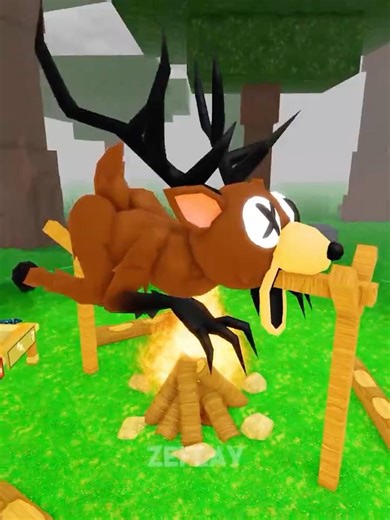 Kraken kid eats deer 😋 #roblox #99nights #99nightintheforest