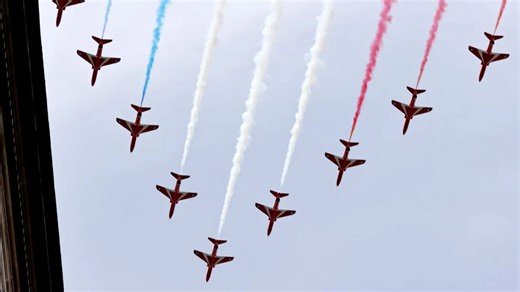 VE Day 2025 flypast route: Map of where the Red Arrows will fly revealed