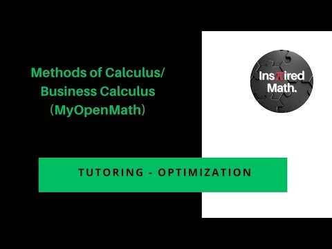 Tutoring - Optimization