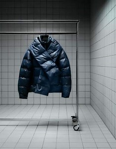 Rains X Umbro Fan waterproof insulated puffer jacket in blue | ASOS