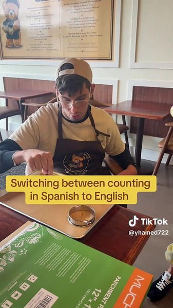 Switching between counting in Spanish to English