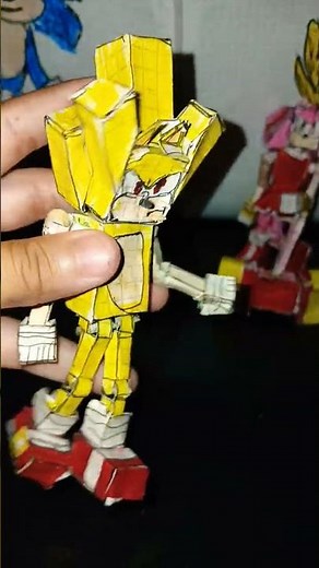 Coleccion de papercraft de sonic por ahora