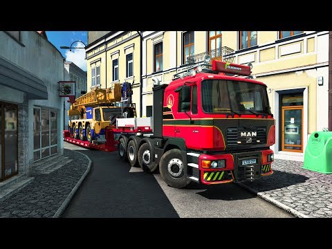 Heavy Transport through narrow road with MAN F2000 Classic Beast | Euro Truck Simulator 2 #ets2 1.55
