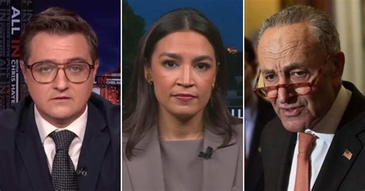 Chris Hayes asks AOC point-blank if she’s ‘planning to primary challenge’ Chuck Schumer