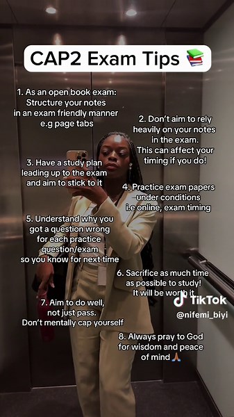 CAP2 Exams are in a week 📚 Here’s are some tips that helped me when i was writing my CAP2 exams and I hope they help you too! If you have any questions comment below and i’d love to help! ☺️ Wishing you the best of luck if you are writing the exam next week. I pray for success for you all! #accountantsoftiktok #cap2 #charteredaccountant #accountantsoftiktok💯♥️foryoupage #examtips #accountingexams #accountant #exams #studytips