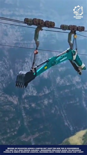 Excavator Component Moving Machine Work for Canyon Cliffs delivery and assembly