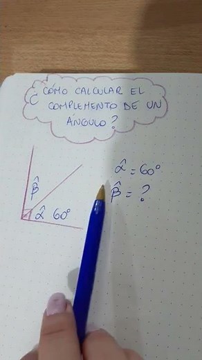 Complemento de un ángulo.