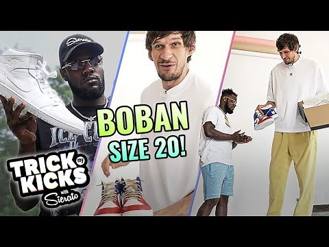 7’4” Boban Marjanovic Gets INSANE Size 20 Custom Shoes! Two Of The BIGGEST FEET On Earth 😱