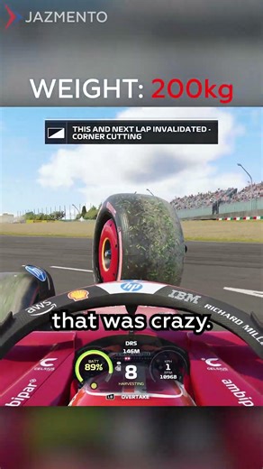 How much weight to make the Suzuka chicane FLAT? #f1