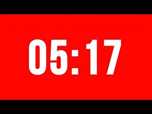 5 Minute 17 Second Timer With Alarm Without Music