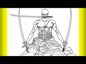 How To Draw Zoro With Three Swords /Drawings Creation/