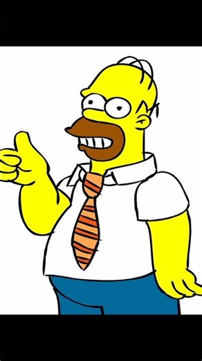 homer simpson drawing tutorial | the simpsons #shorts #drawing #art #painting #thesimpsons #cartoon