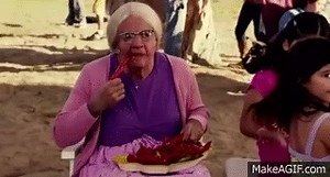 Jack and Jill old lady eating peppers. Why? on Make a GIF