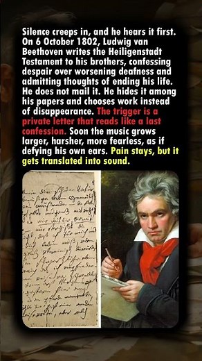 Ludwig van Beethoven’s Hidden Letter — The Heiligenstadt Testament and the Silence Closing In