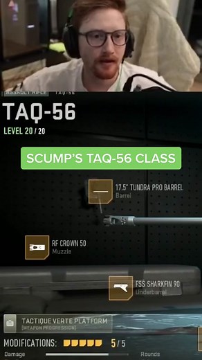 SCUMP'S TAQ-56 Call of Duty MW2 Class Setup Revealed!