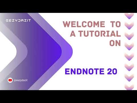 EndNote Tutorial Part 2 - Grouping References