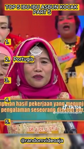 Top 5 ibu-ibu asbun kocak part 5 #top5 #surya #suryainsomnia #arisan #arisantrans7 #komedi #lucu #kocak #hiburan #viral #fyp