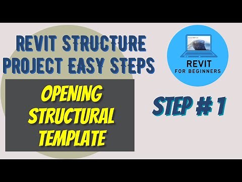 Opening Structural Template in Revit | Structure Project in Easy Steps 1 of 12 | Revit for beginners