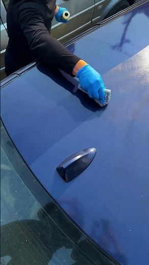 Self-leveling clear coating #detailingcars #liquidglasscoating