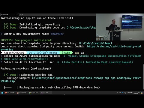 Azure Developer CLI Deep Dive — Jason Taylor (Microsoft MVP) #azuredeveloper
