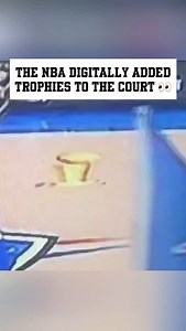 354 reactions · 8 comments | I guess they haven’t figured out how to make a big one overlay with the logo on the center court yet  ArashMarkazi/X | Basketball Coverage | Facebook