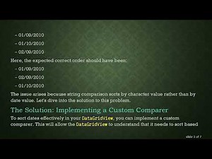Solving the DataGridView Date Column Sorting Issue in VB.NET