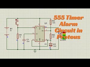 How to Build a 555 Timer Alarm Circuit in Proteus | Step-by-Step Simulation Tutorial