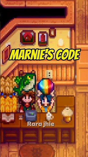 The Chicken Name Code to Surprise Marnie in Stardew Valley #stardewvalley #shorts #games