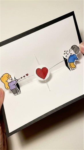 DIY Mini Pop-Up Card Tutorial #papercraft #minicrafteria #music #shortviral #asethetic #cards #diy