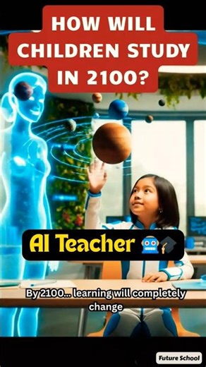 How Children Will Learn in 2100? | AI Future Education #shorts