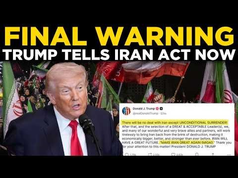TRUMP LIVE: Trump Issues Final Ultimatum To Iran — Global Tensions Escalate Rapidly | US NEWS