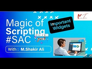 SAP Analytics Cloud : Scripting part 4 - Important Widgets | SAC 2025